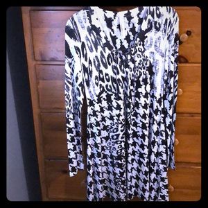 Nylon mini dress by “-twelve.” Long sleeve.